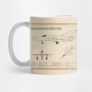 Mikoyan-Gurevich MiG-21 bis Fishbed Fighter - SD Mug